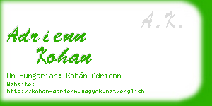 adrienn kohan business card